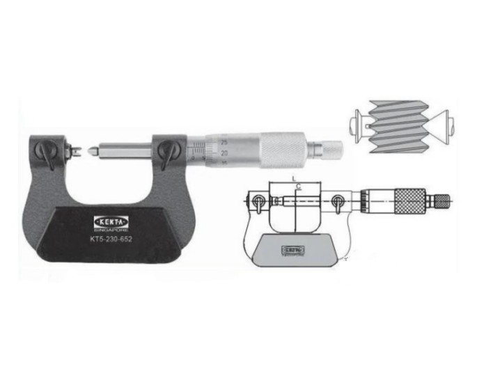 螺紋如何測量-螺紋測量的幾種方法插圖1 螺紋千分尺